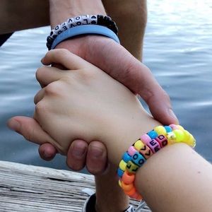 Handmade beaded and woven bracelets!